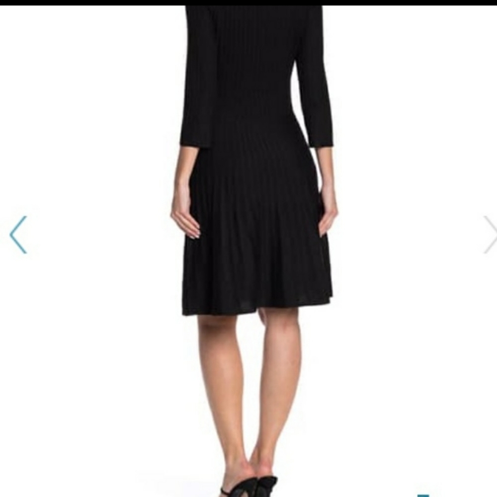NANETTE LEPORE Black Silk Dirndl Skirt